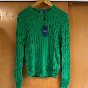Polo by Ralph Lauren Green Crewneck Sweater